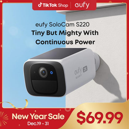 Wireless 2K Outdoor Solar Security Camera